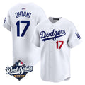 Custom #17 White 2025 LAD Baseball Shirt Top