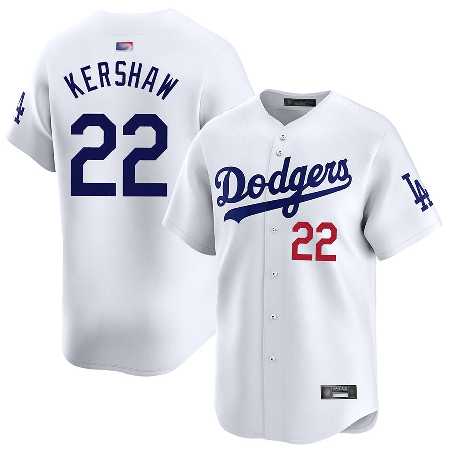 Custom #22 White LAD Baseball Shirt Top