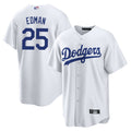 Custom #25 White LAD Baseball Shirt Top