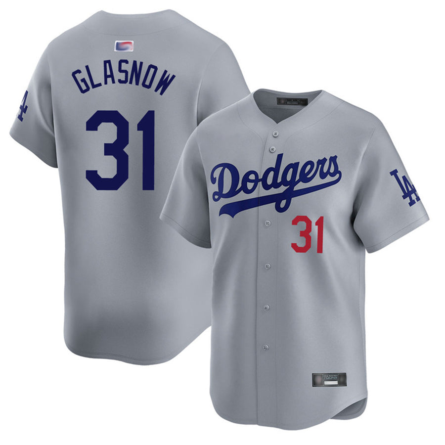 Custom #31 Gray LAD Baseball Shirt Top