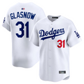 Custom #31 White LAD Baseball Shirt Top
