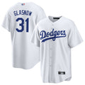 Custom #31 White LAD Baseball Shirt Top
