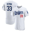 Custom #33 White LAD Baseball Shirt Top