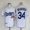Custom #34 White LAD Baseball Shirt Top