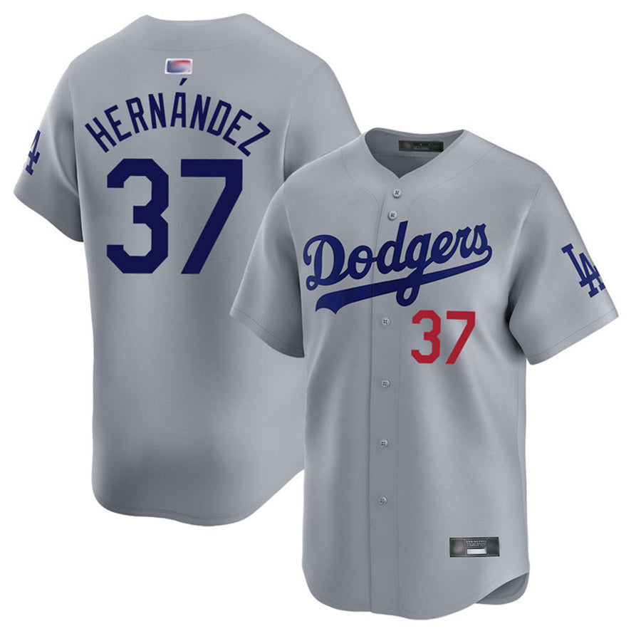 Custom #37 Gray LAD Baseball Shirt Top
