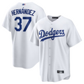 Custom #37 White LAD Baseball Shirt Top