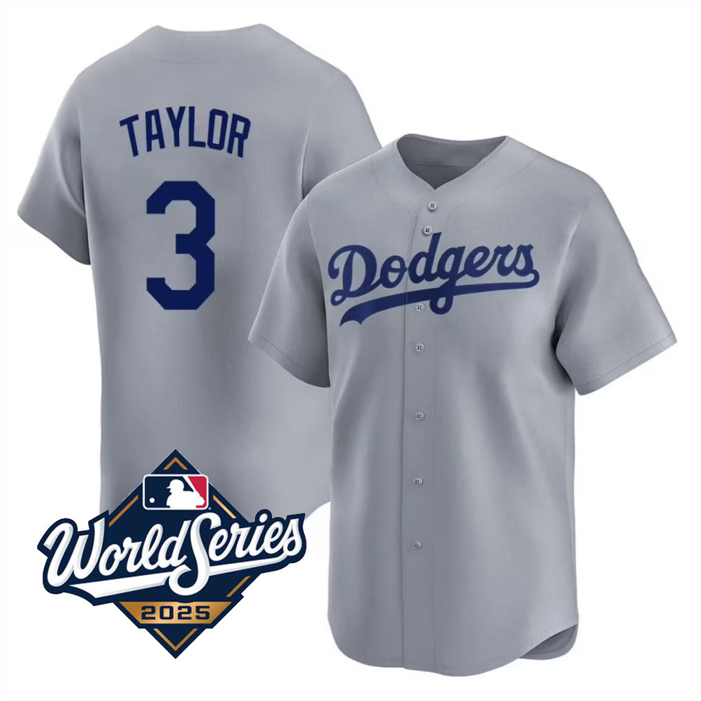 Custom #3 Gray LAD Baseball Shirt Top