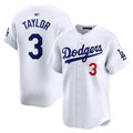 Custom #3 White LAD Baseball Shirt Top