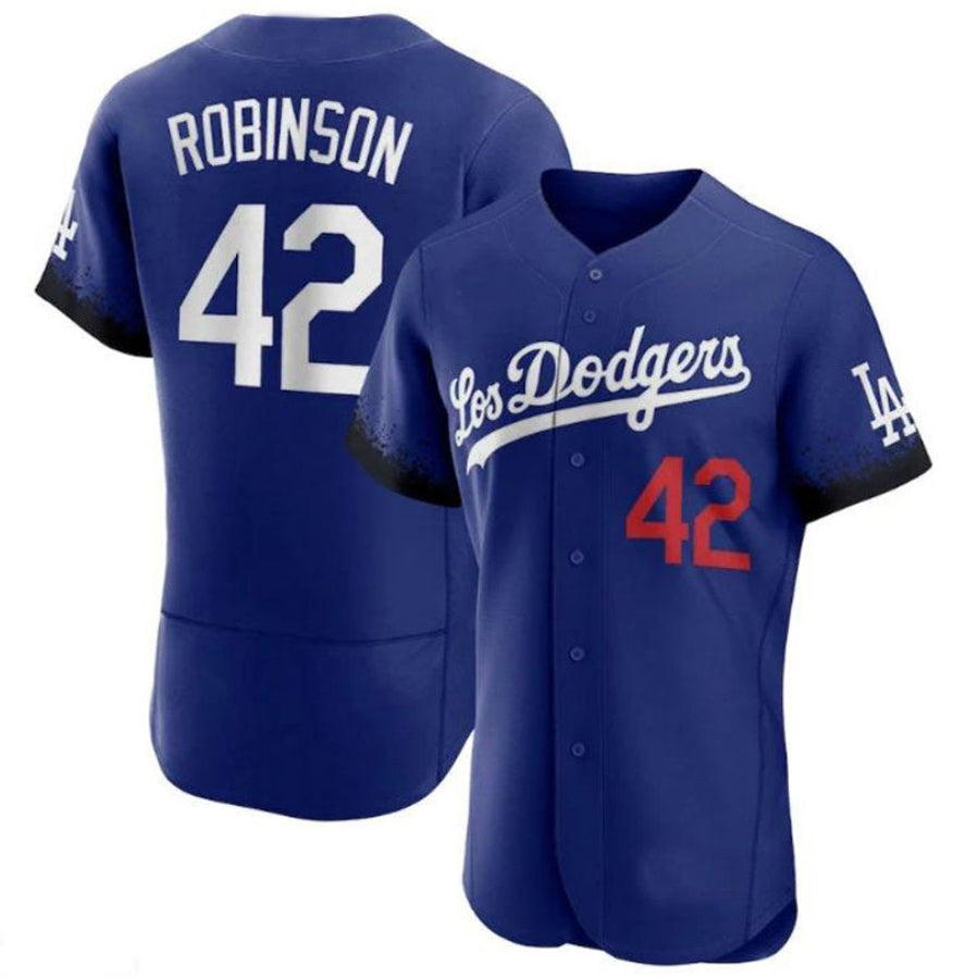 Custom #42 Royal City Connect LAD Baseball Shirt Top