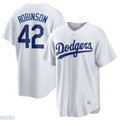 Custom #42 White LAD Baseball Shirt Top