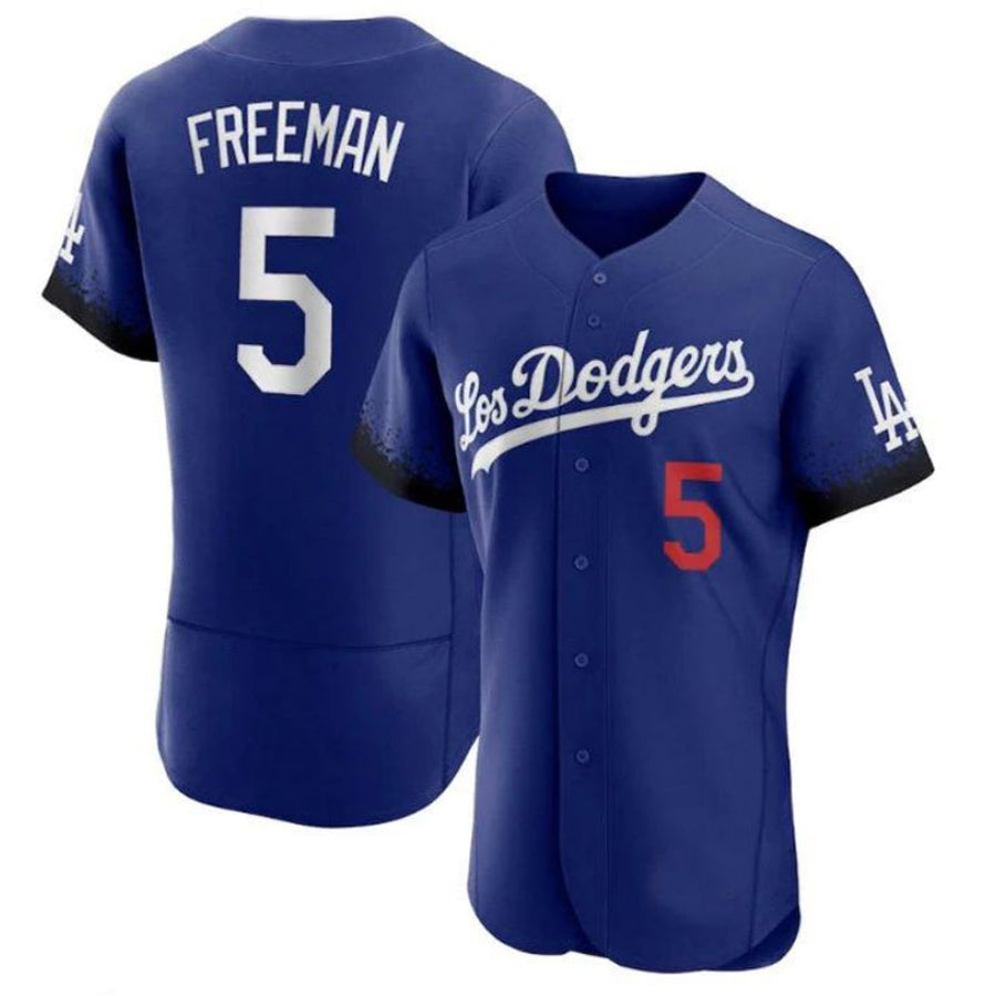 Custom #5 Royal City Connect LAD Baseball Shirt Top