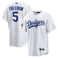 Custom #5 White All Star LAD Baseball Shirt Top