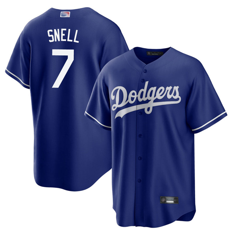 Custom #7 Royal LAD Baseball Shirt Top