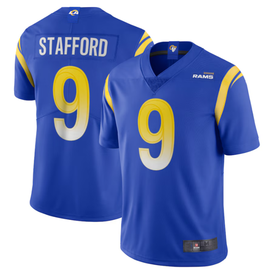 Custom #9 Royal LAR Football Shirt Top