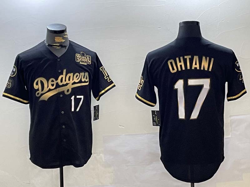 Custom #17 Black LAD Baseball Shirt Top