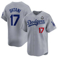 Custom #17 Gray LAD Baseball Shirt Top