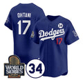 Custom #17 Royal LAD Baseball Shirt Top