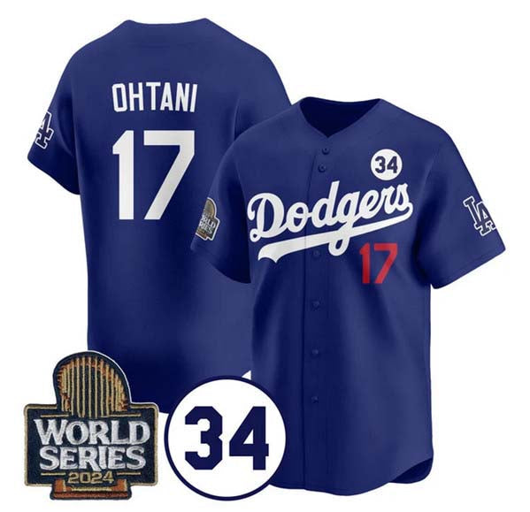 Custom #17 Royal LAD Baseball Shirt Top
