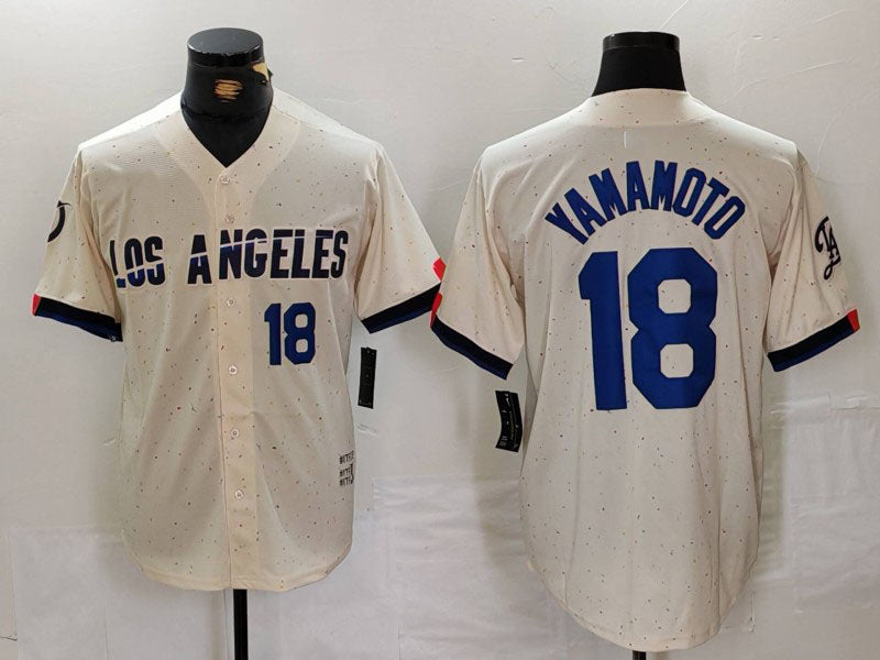 Custom #18 Cream City Connect LAD Baseball Shirt Top