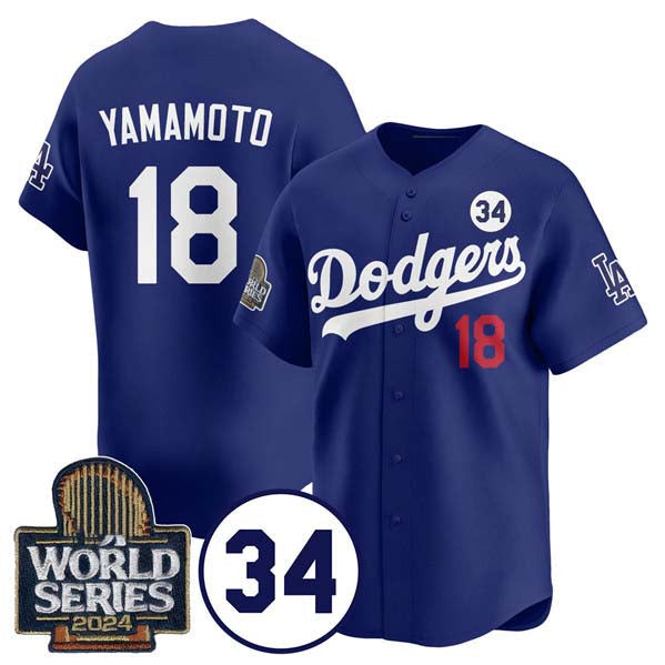 Custom #18 Royal LAD Baseball Shirt Top