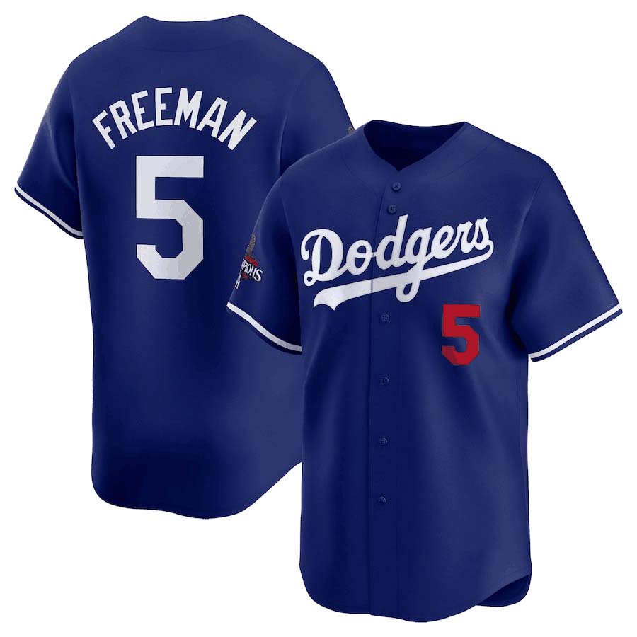 Custom #5 Royal LAD Baseball Shirt Top