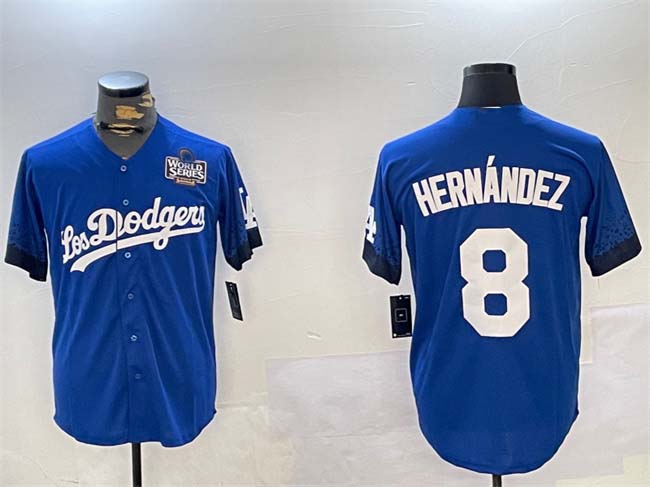 Custom #8 Royal LAD Baseball Shirt Top