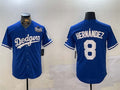 Custom #8 Royal LAD Baseball Shirt Top