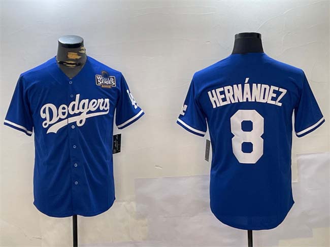 Custom #8 Royal LAD Baseball Shirt Top