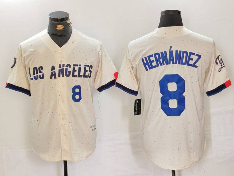 Custom #8 Cream City Connect LAD Baseball Shirt Top