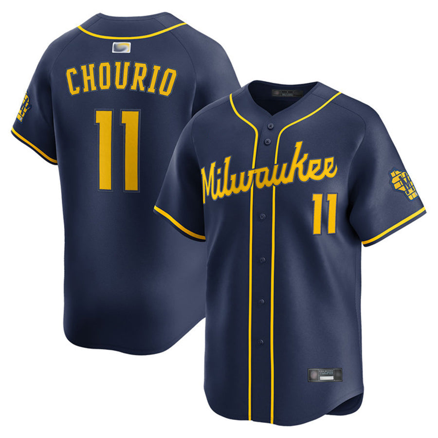 Custom #11 Navy MIL Baseball Shirt Top