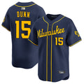 Custom #15 Navy MIL Baseball Shirt Top