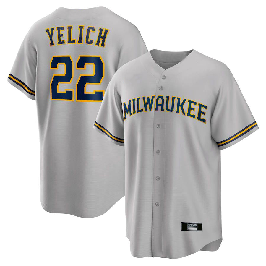 Custom #22 Gray MIL Baseball Shirt Top