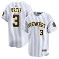 Custom #3 White MIL Baseball Shirt Top