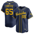 Custom #65 Navy MIL Baseball Shirt Top
