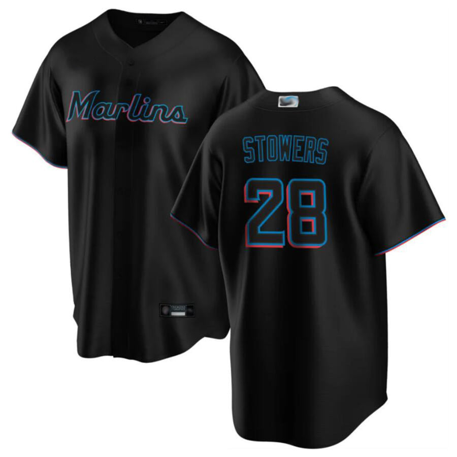 Custom #28 Black MIA Baseball Shirt Top