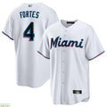 Custom #4 White MIA Baseball Shirt Top