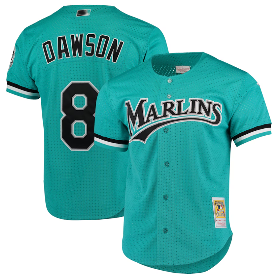 Custom #8 Teal MIA Baseball Shirt Top