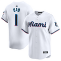 Custom #1 White MIA Baseball Shirt Top