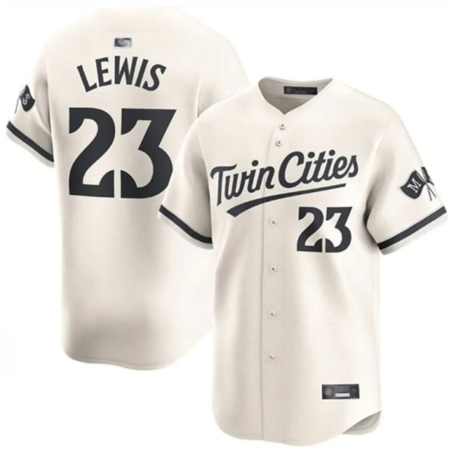 Custom #23 Cream MIN Baseball Shirt Top