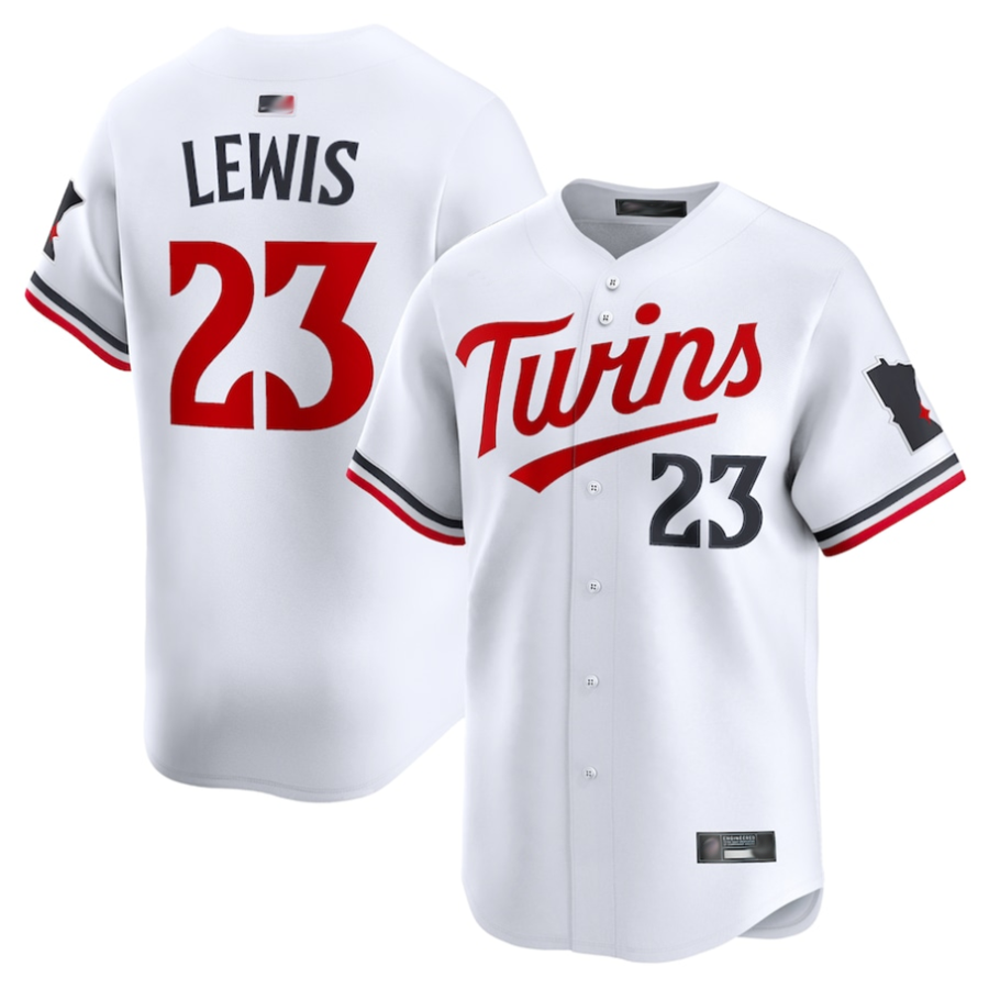 Custom #23 White MIN Baseball Shirt Top