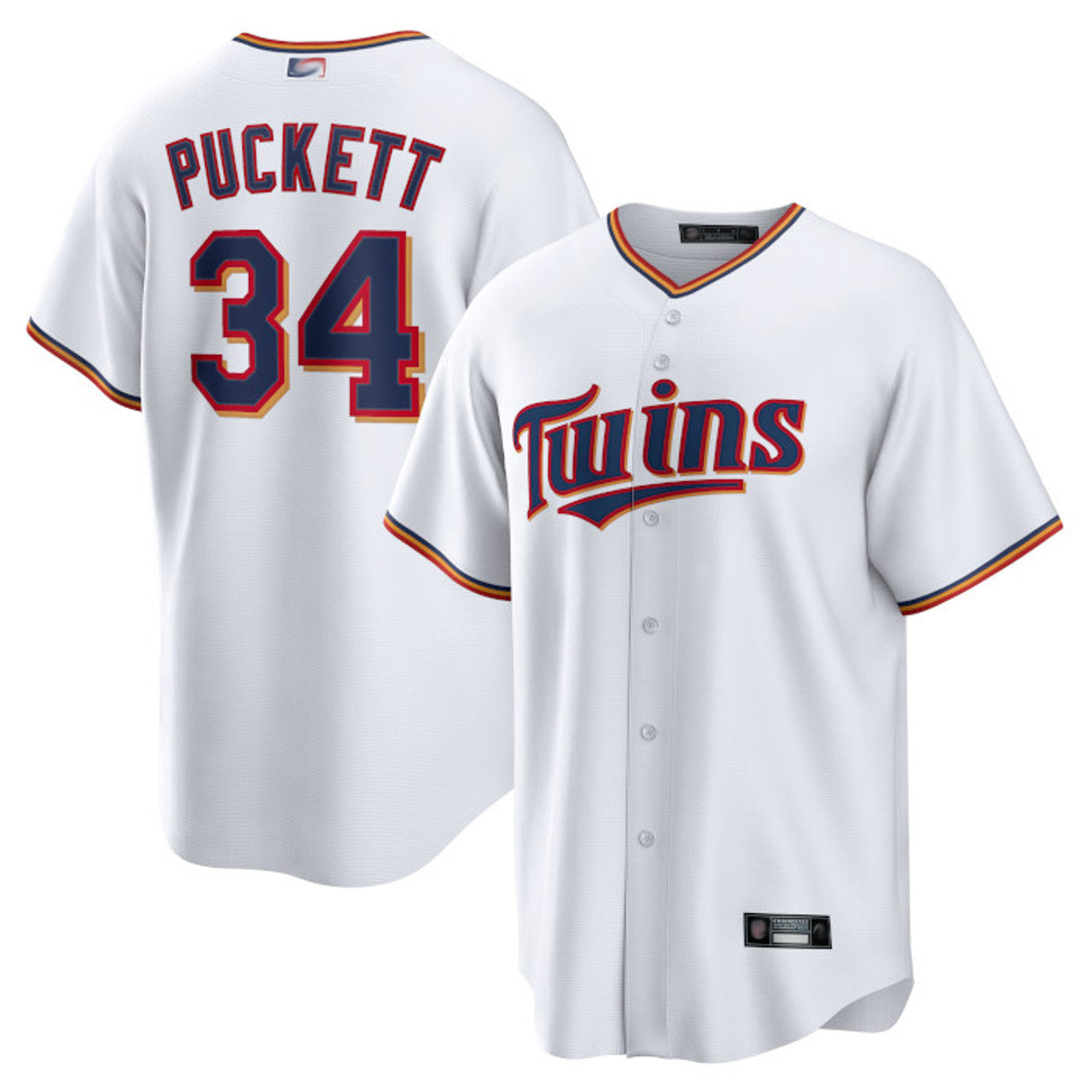 Custom #34 White MIN Baseball Shirt Top