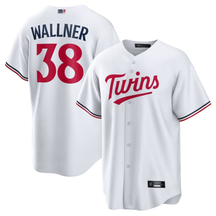 Custom #38 White MIN Baseball Shirt Top
