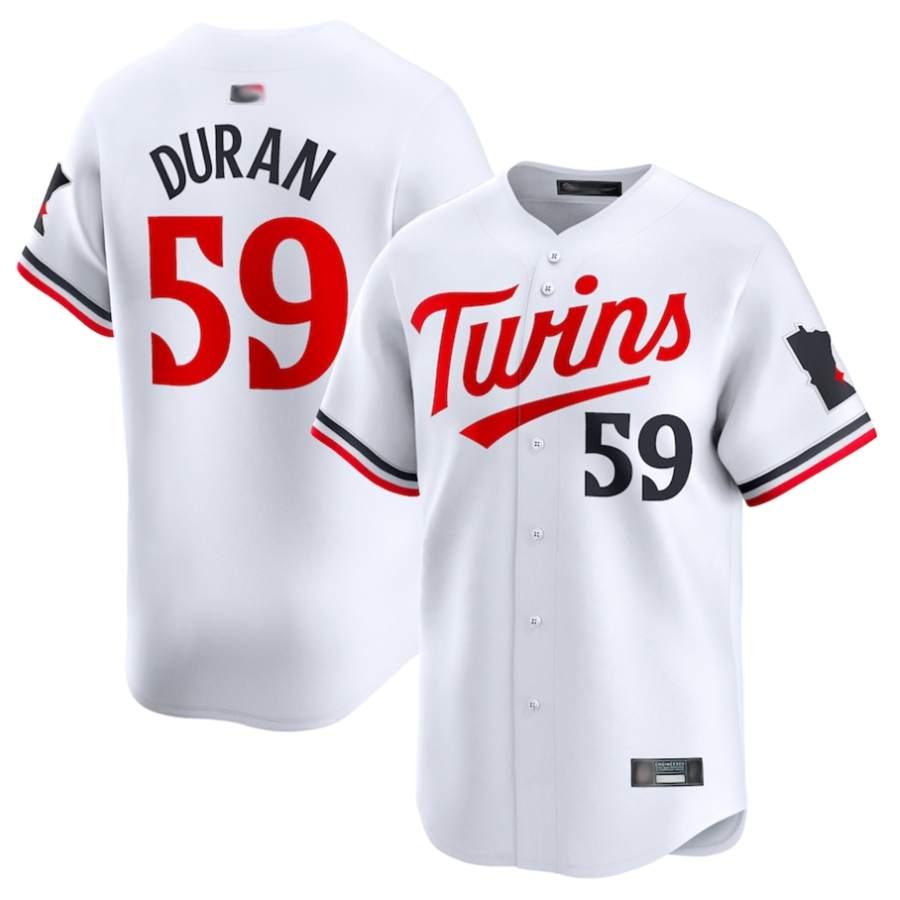 Custom #59 White MIN Baseball Shirt Top