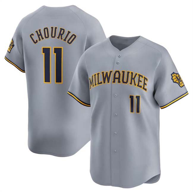 Custom #11 Grey MIL Baseball Shirt Top