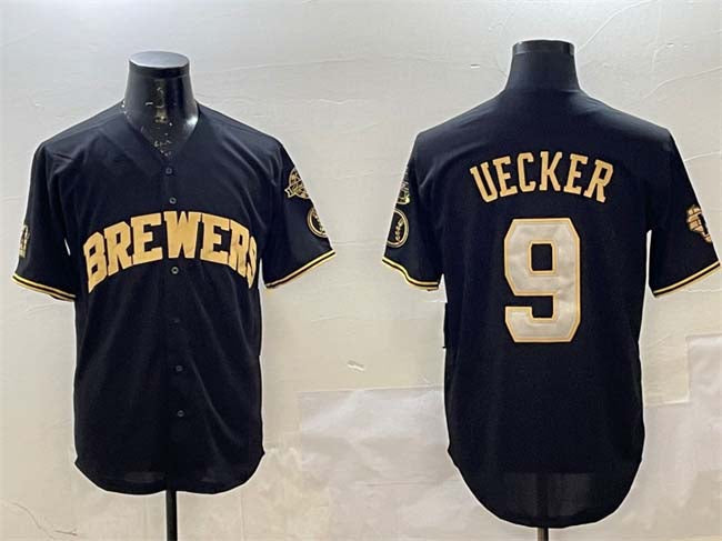 Custom #9 Black MIL Baseball Shirt Top
