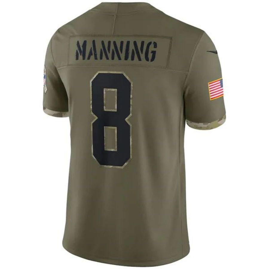 Custom #8 Olive NO Football Shirt Top