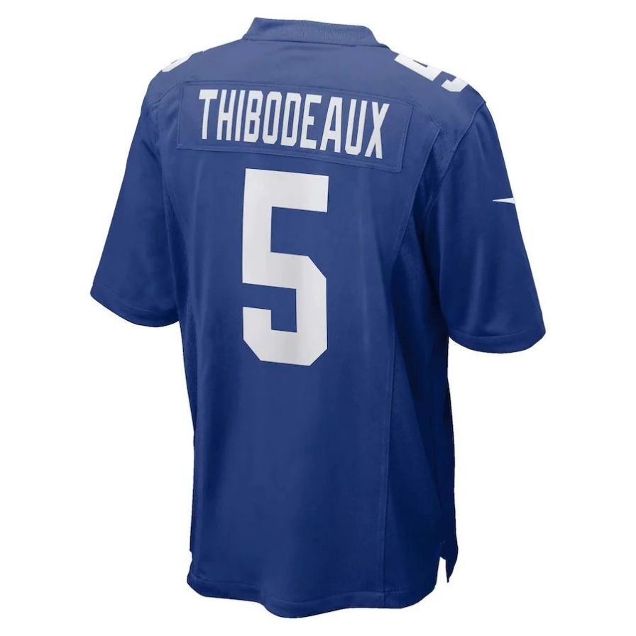 Custom #5 Royal NYG Football Shirt Top