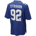 Custom #92 Royal NYG Football Shirt Top