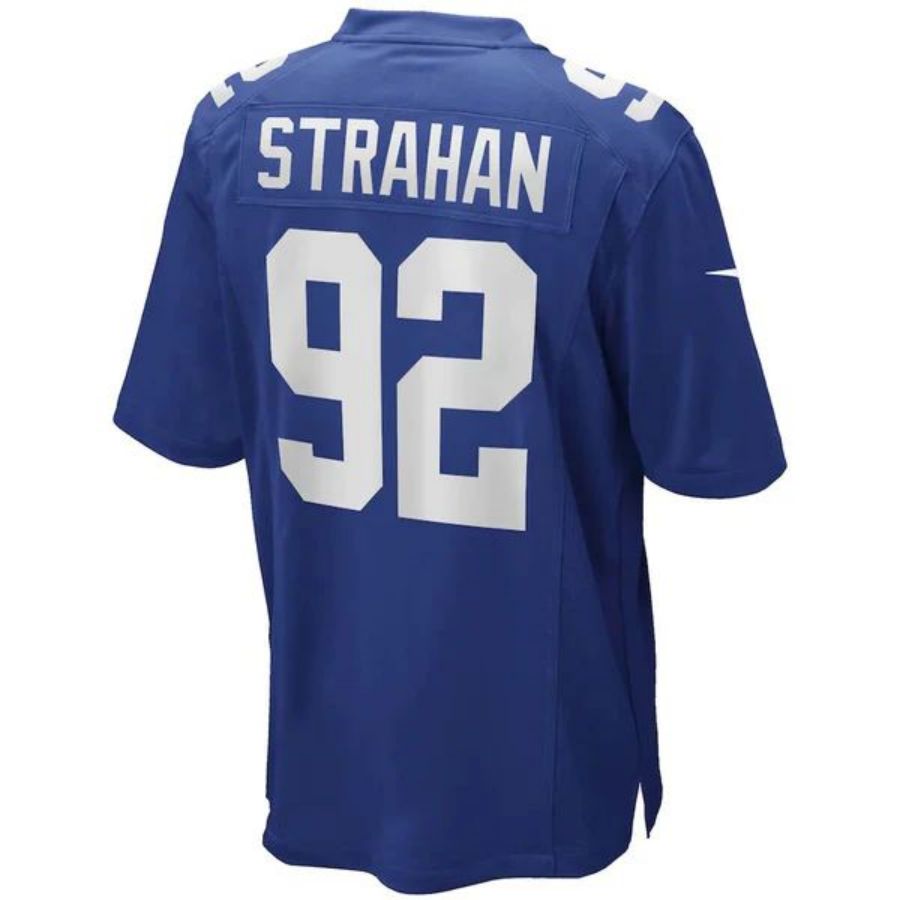 Custom #92 Royal NYG Football Shirt Top