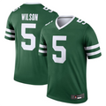 Custom #5 White NYJ Football Shirt Top